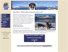 Tablet Screenshot of petslovetahoe.com